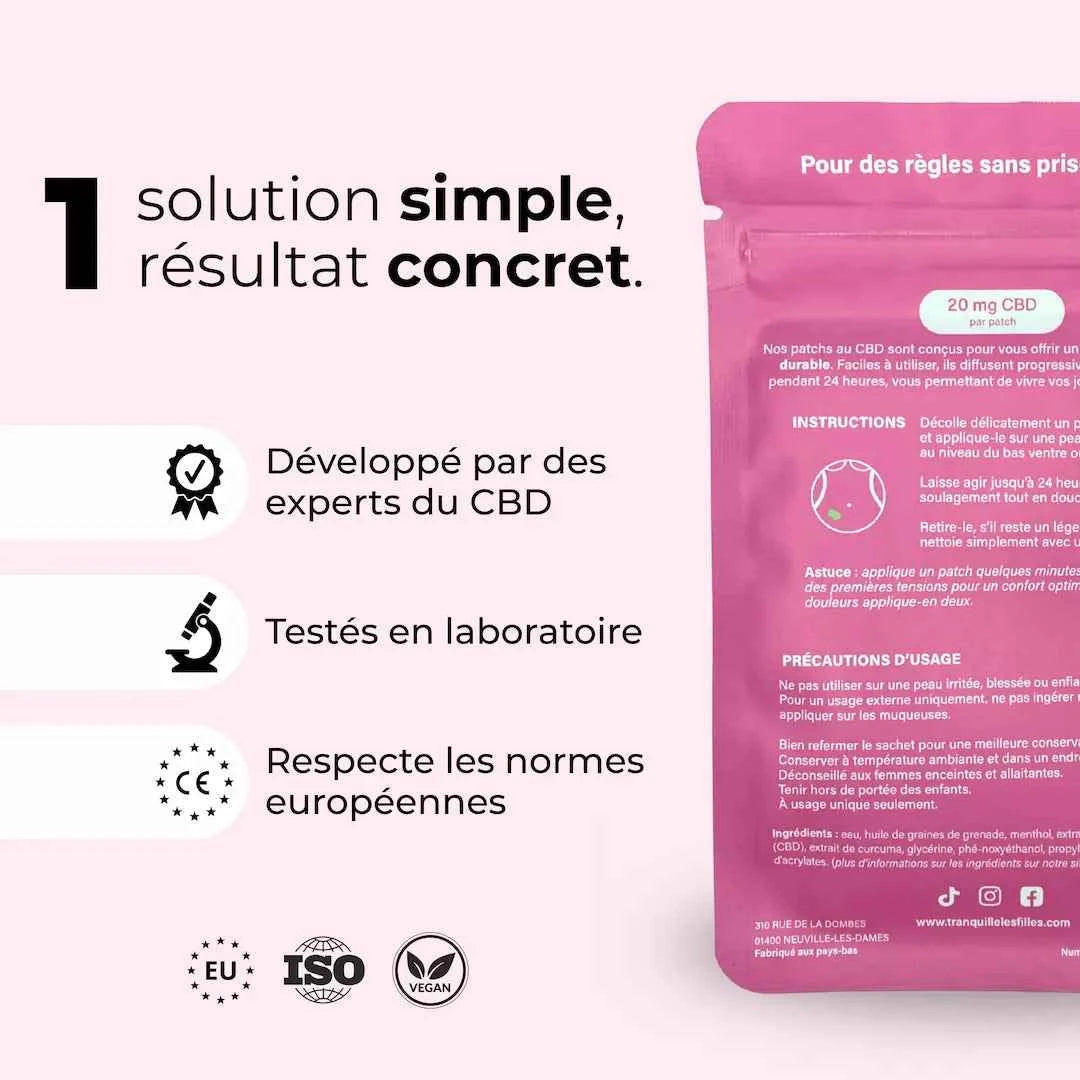 Le Patch pour les Règles Douloureuses - Tranquille les Filles