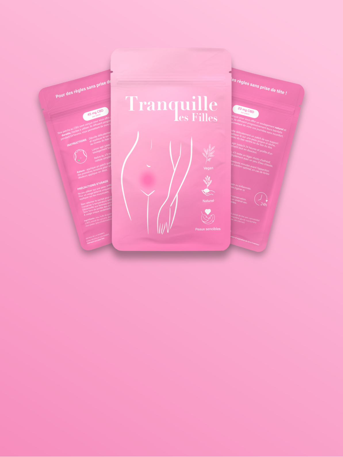 Patch à poser sur le ventre pendant les règles - Tranquille les Filles